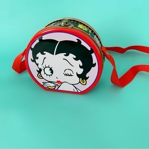 Vintage 90s Betty Boop tin container purse memorabilia collectors item decor